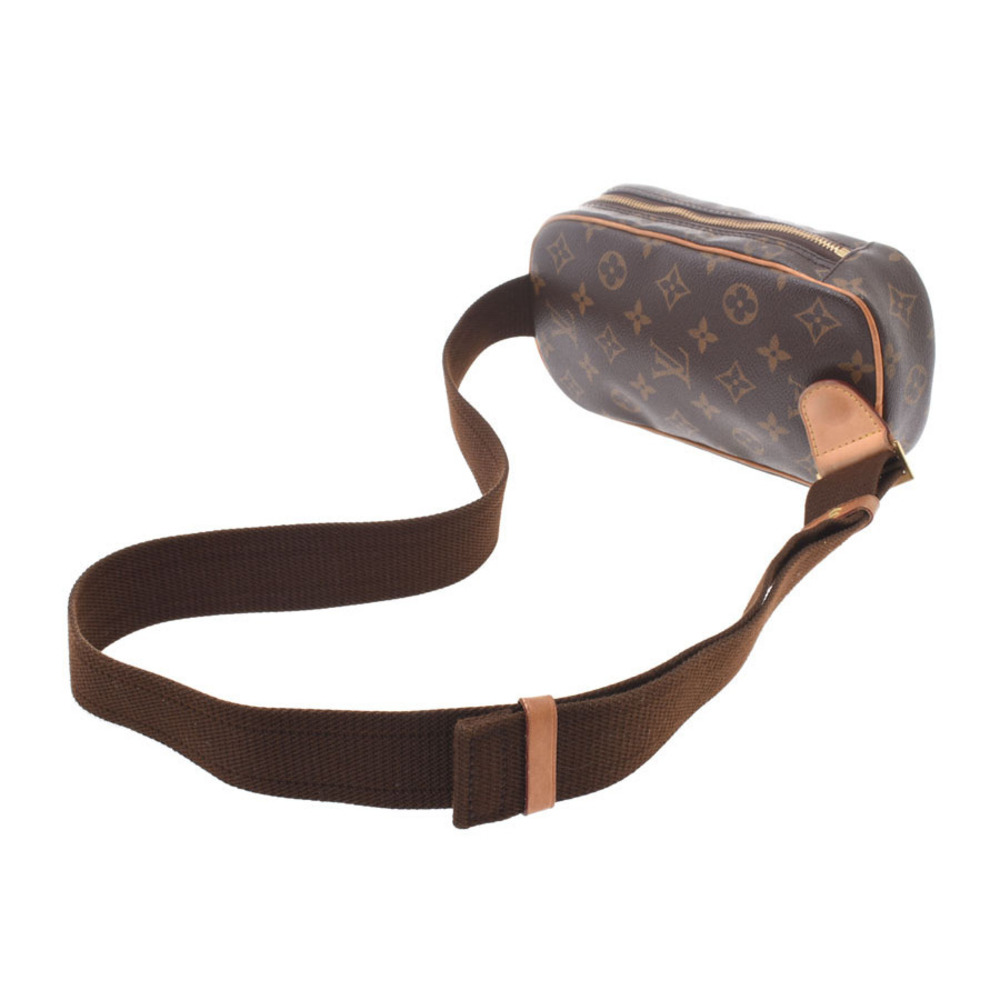 Louis Vuitton Body Monogram Bag Ganju Brown Pochette Leather